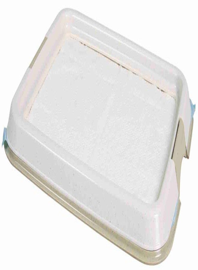 تريكسي صينية تريكسي لتدريب الجراء على استخدام المرحاض داخل المنزل، توفر تثبيتًا آمنًا حتى لأكثر فوط الجراء بللًا، مرحاض بلاستيكي للحيوانات الأليفة داخل المنزل، مثالي لسلالات مثل جولدن ريتريفر - 65 × 55 سم - Image 1